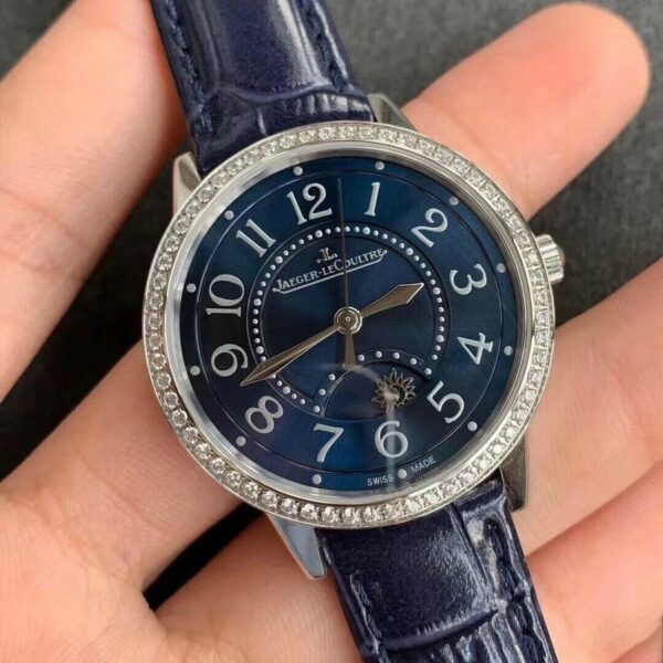 Jaeger LeCoultre Rendez Vous 3448480 Diamond-set blue dial Ladies Watch - Image 3