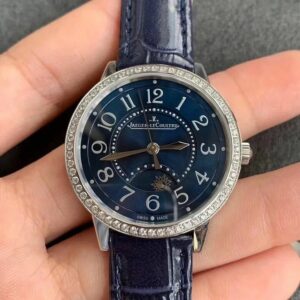 Jaeger LeCoultre Rendez Vous 3448480 Diamond-set blue dial Ladies Watch