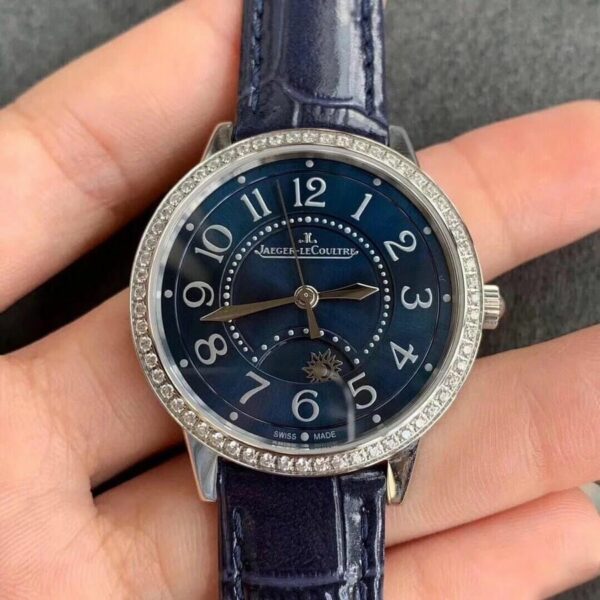 Jaeger LeCoultre Rendez Vous 3448480 Diamond-set blue dial Ladies Watch - Image 2