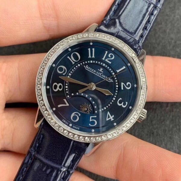Jaeger LeCoultre Rendez Vous 3448480 Diamond-set blue dial Ladies Watch - Image 4