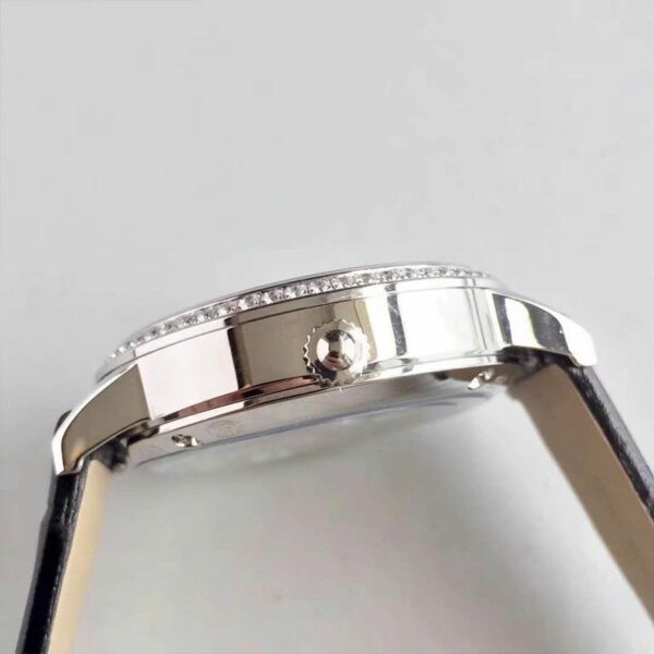 Jaeger-LeCoultre Rendez-Vous 3612420 Black Leather Strap White Dial Ladies Watch - Image 5