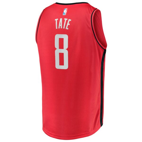 Jae'Sean Tate Houston Rockets Fanatics Fast Break Replica Jersey - Icon Edition - Red - Image 4