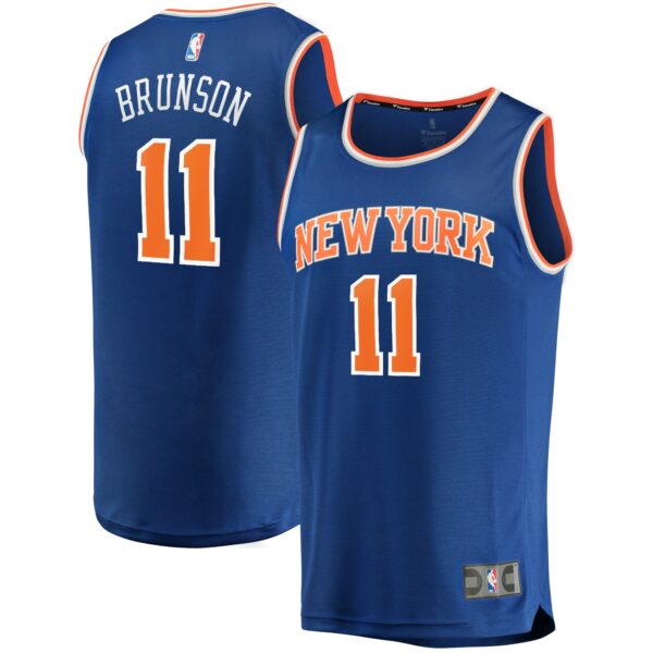 Jalen Brunson New York Knicks Fanatics Fast Break Replica Jersey - Icon Edition - Blue