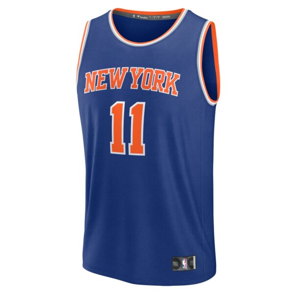 Jalen Brunson New York Knicks Fanatics Fast Break Replica Player Jersey - Icon Edition - Blue - Image 3