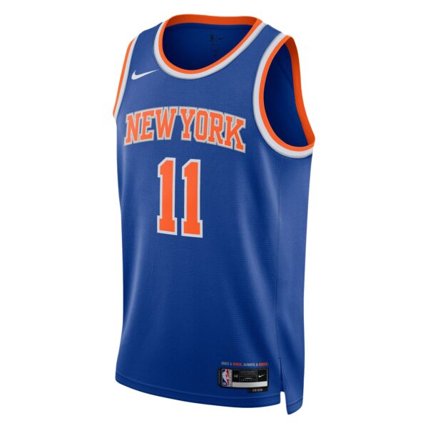 Jalen Brunson New York Knicks Nike Unisex Swingman Jersey - Icon Edition - Blue - Image 3