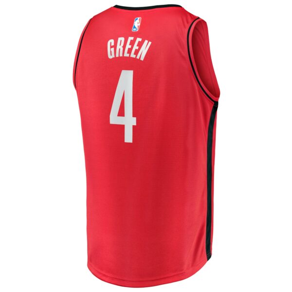 Jalen Green Houston Rockets Fanatics Fast Break Replica Player Jersey - Icon Edition - Red - Image 4