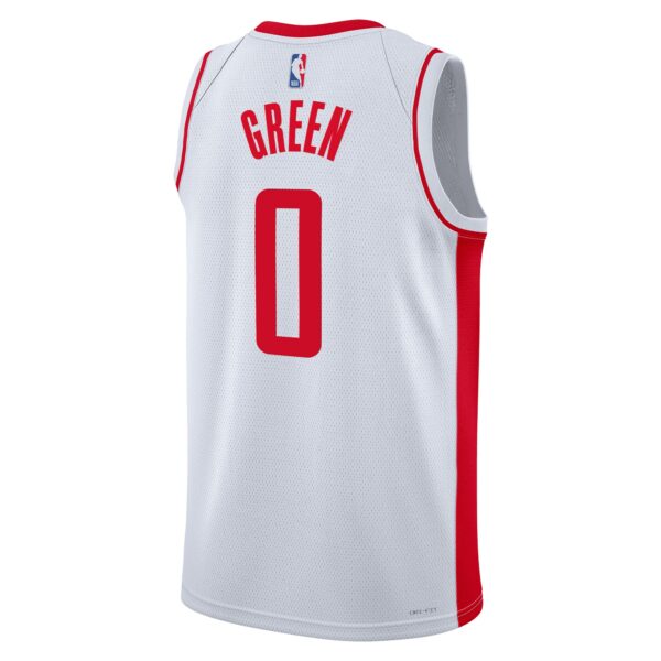 Jalen Green Houston Rockets Nike Swingman Jersey - Association Edition - White - Image 4