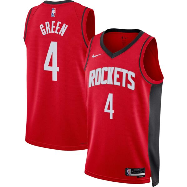 Jalen Green Houston Rockets Nike Unisex Swingman Jersey - Icon Edition - Red - Image 2