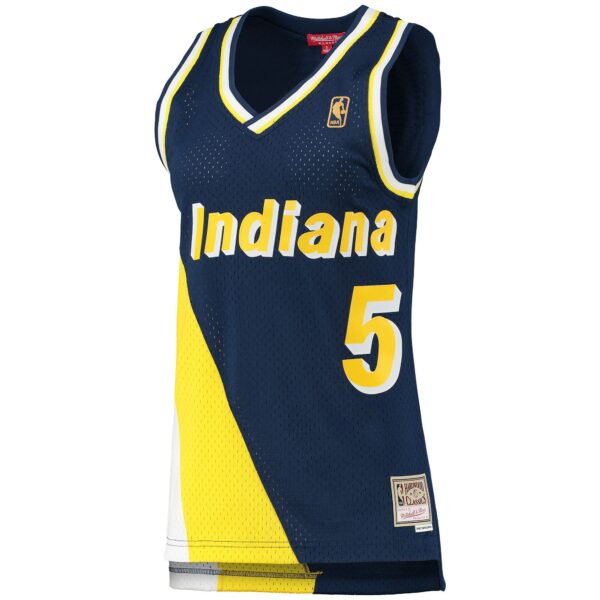 Jalen Rose Indiana Pacers Mitchell & Ness Women's 1996/97 Hardwood Classics Swingman Jersey - Navy - Image 3