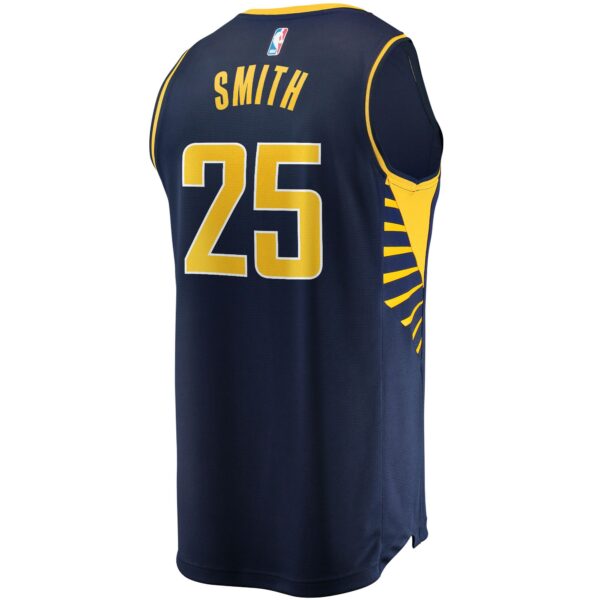 Jalen Smith Indiana Pacers Fanatics Fast Break Replica Jersey - Icon Edition - Navy - Image 4