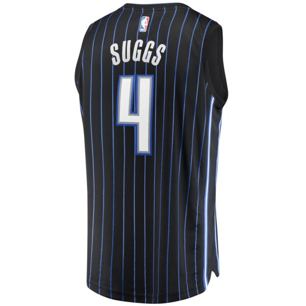 Jalen Suggs Orlando Magic Fanatics Fast Break Replica Jersey Black - Icon Edition - Image 4