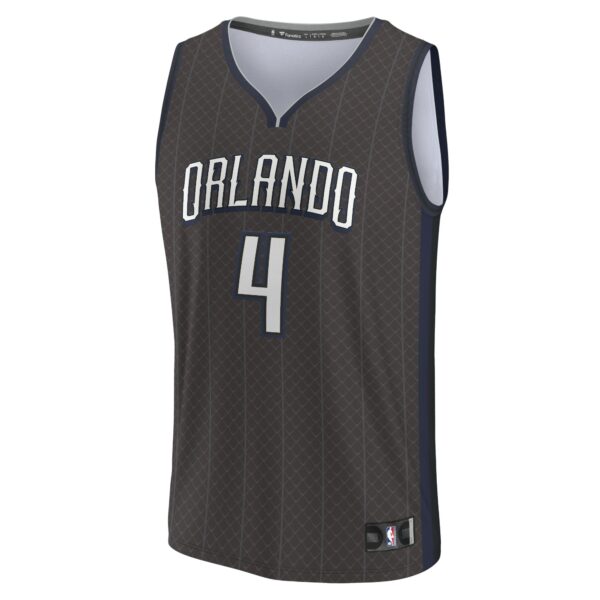 Jalen Suggs Orlando Magic Fanatics Fastbreak Jersey - City Edition - Black - Image 3