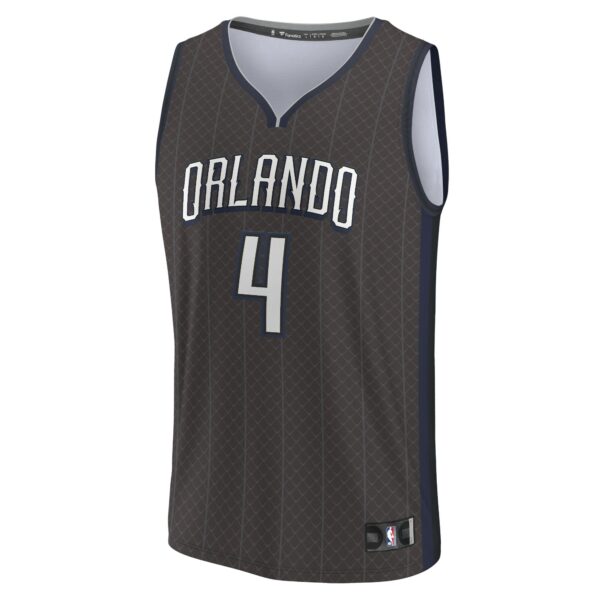 Jalen Suggs Orlando Magic Fanatics Fastbreak Jersey - City Edition - Black - Image 3