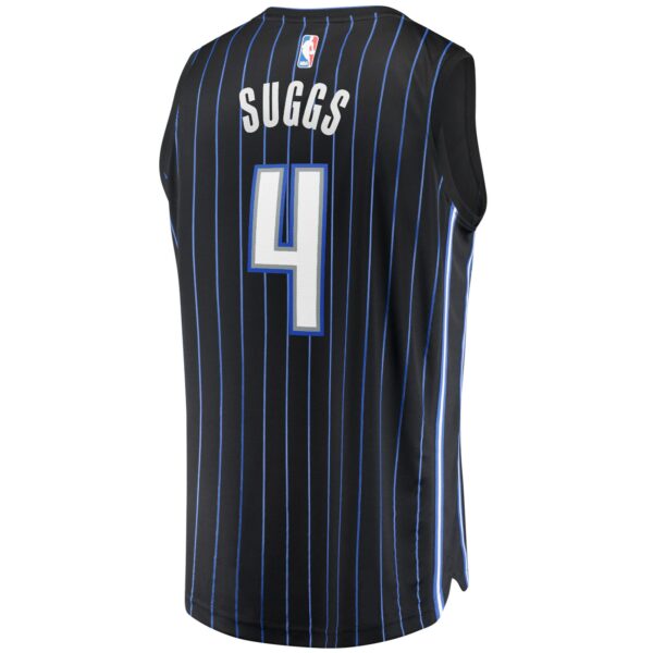 Jalen Suggs Orlando Magic Fanatics Youth 2021/22 Fast Break Replica Jersey - Icon Edition - Black - Image 4