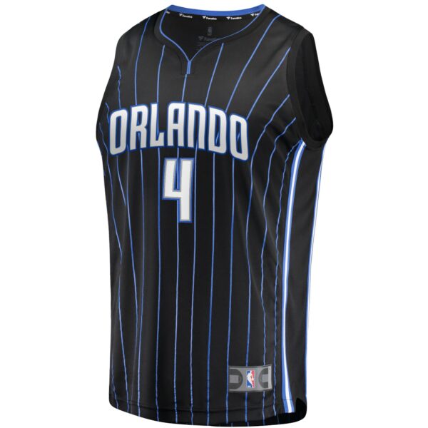 Jalen Suggs Orlando Magic Fanatics Youth 2021/22 Fast Break Replica Jersey - Icon Edition - Black - Image 3