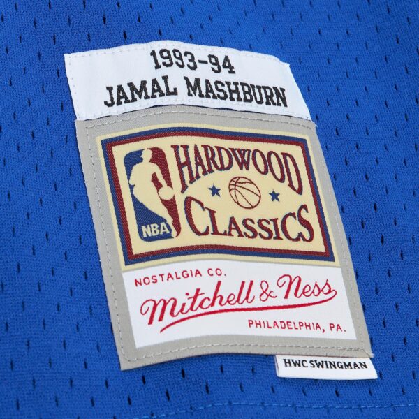 Jamal Mashburn Dallas Mavericks Mitchell & Ness 2001/02 Hardwood Classics Swingman Jersey - Blue - Image 6