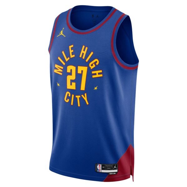 Jamal Murray Denver Nuggets Jordan Brand Unisex Swingman Jersey - Statement Edition - Blue - Image 3