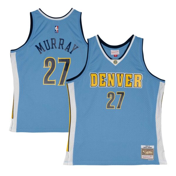 Jamal Murray Denver Nuggets Mitchell & Ness 2016/17 Throwback Swingman Jersey - Powder Blue - Image 2