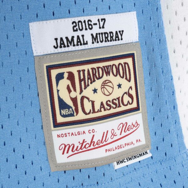 Jamal Murray Denver Nuggets Mitchell & Ness 2016/17 Throwback Swingman Jersey - Powder Blue - Image 6