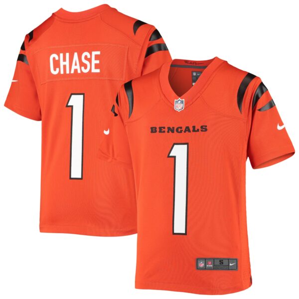Ja'Marr Chase Cincinnati Bengals Nike Youth Game Jersey - Orange