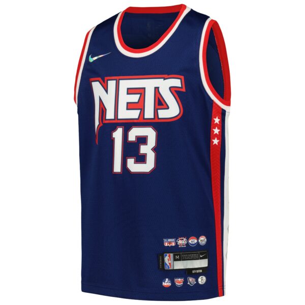 James Harden Brooklyn Nets Nike Youth Swingman Jersey - City Edition - Navy - Image 3