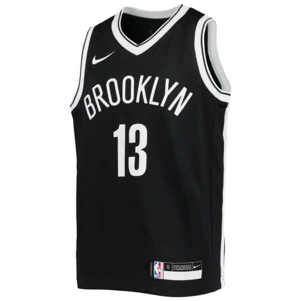 James Harden Brooklyn Nets Nike Youth Swingman Jersey - Icon Edition - Black - Image 3
