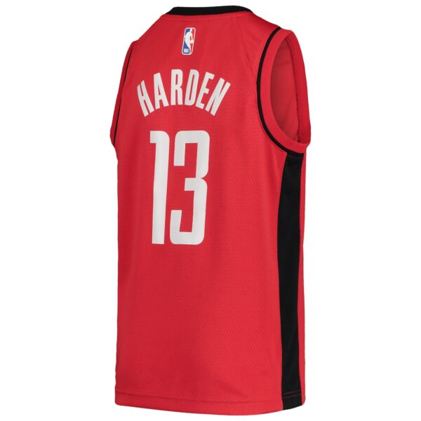 James Harden Houston Rockets Nike Youth Team Swingman Jersey - Icon Edition - Red - Image 4