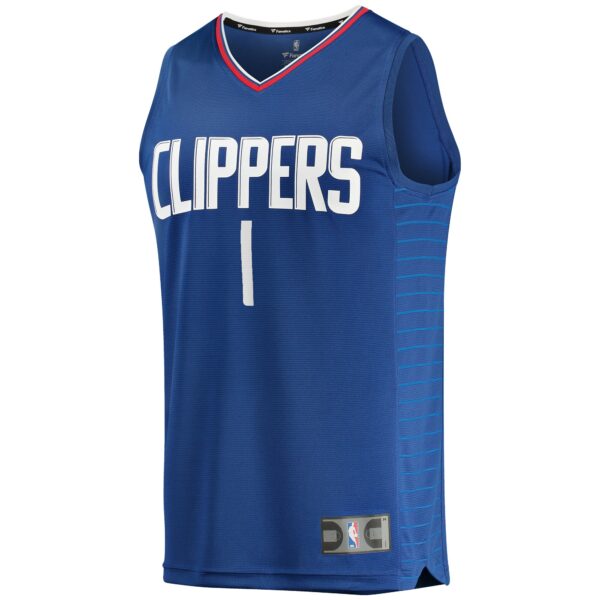 James Harden LA Clippers Fanatics Fast Break Player Jersey - Icon Edition - Royal - Image 3