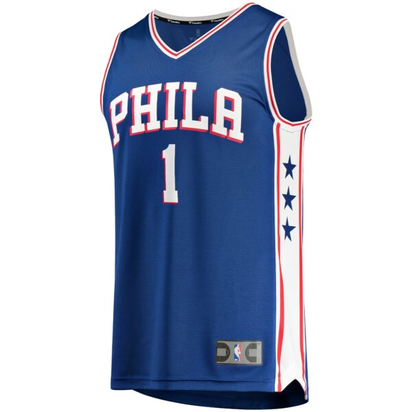 James Harden Philadelphia 76ers Fanatics Fast Break Replica Jersey - Icon Edition - Royal - Image 3