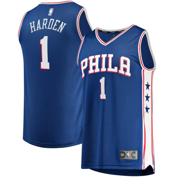 James Harden Philadelphia 76ers Fanatics Youth Fast Break Replica Player Jersey Royal - Icon Edition - Image 2
