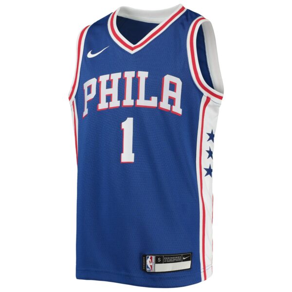 James Harden Philadelphia 76ers Nike Youth Swingman Jersey - Icon Edition - Royal - Image 3