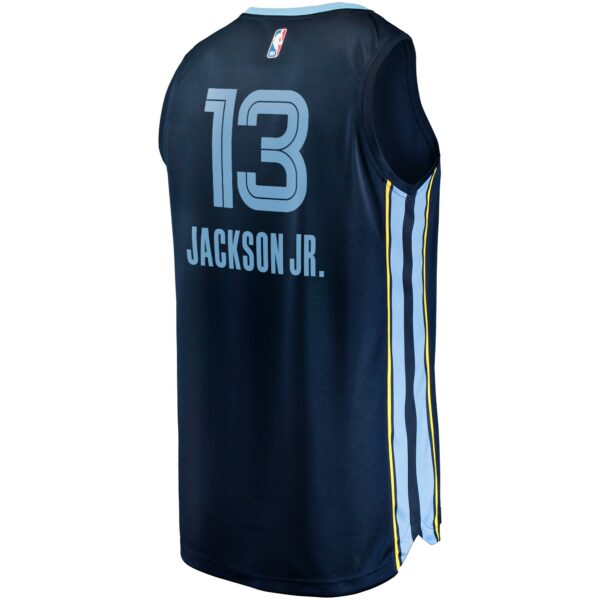 Jaren Jackson Jr. Memphis Grizzlies Fanatics Fast Break Replica Jersey - Icon Edition - Navy - Image 4