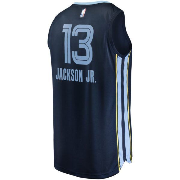Jaren Jackson Jr. Memphis Grizzlies Fanatics Youth 2021/22 Fast Break Replica Jersey - Icon Edition - Navy - Image 4