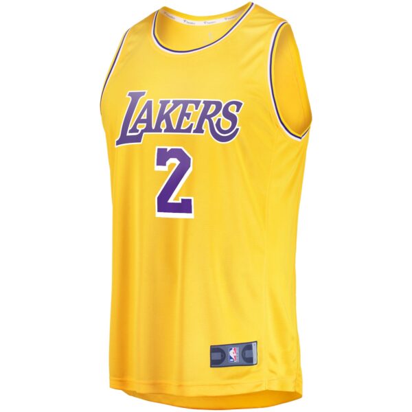 Jarred Vanderbilt Los Angeles Lakers Fanatics Fast Break Player Jersey - Icon Edition - Gold - Image 3