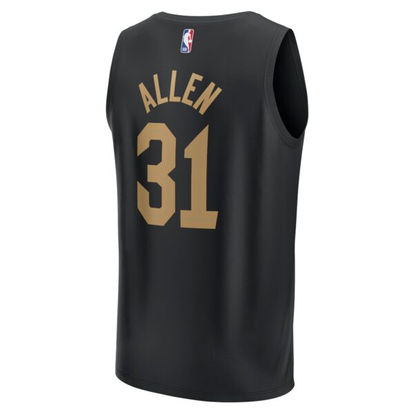 Jarrett Allen Cleveland Cavaliers Fanatics Fast Break Replica Jersey - Statement Edition - Black - Image 4