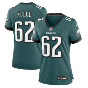 Jason Kelce Philadelphia Eagles Nike Women's Team Game Jersey - Midnight Green