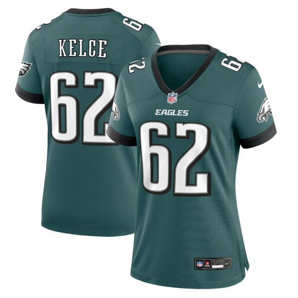 Jason Kelce Philadelphia Eagles Nike Women's Team Game Jersey - Midnight Green