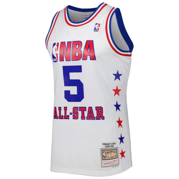 Jason Kidd Eastern Conference Mitchell & Ness 2003 All Star Game Swingman Jersey - White - Image 3