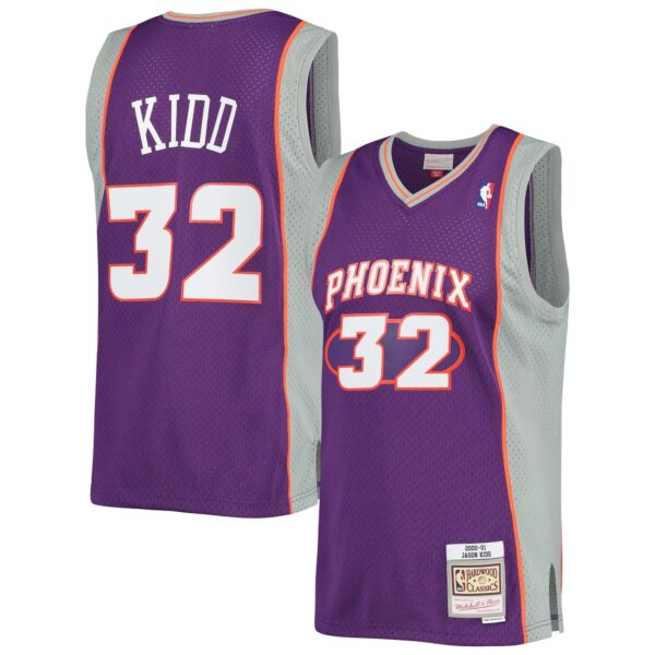Jason Kidd Phoenix Suns Mitchell & Ness 2001/02 Hardwood Classics Swingman Jersey - Purple - Image 2