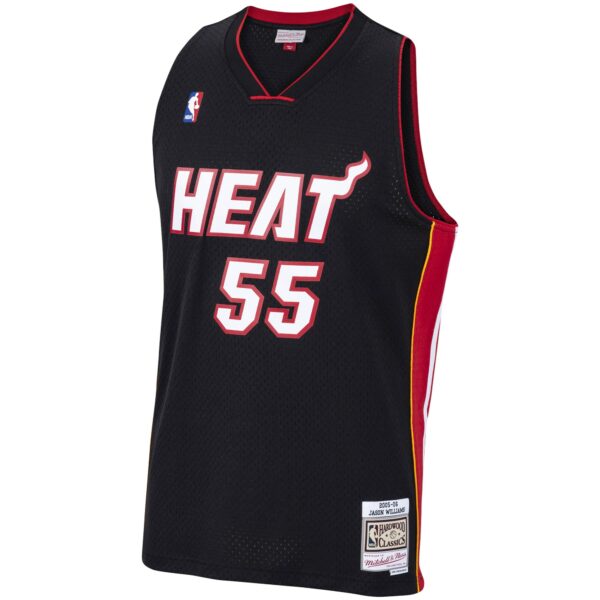 Jason Williams Miami Heat Mitchell & Ness 2005/06 Hardwood Classics Swingman Jersey - Black - Image 3