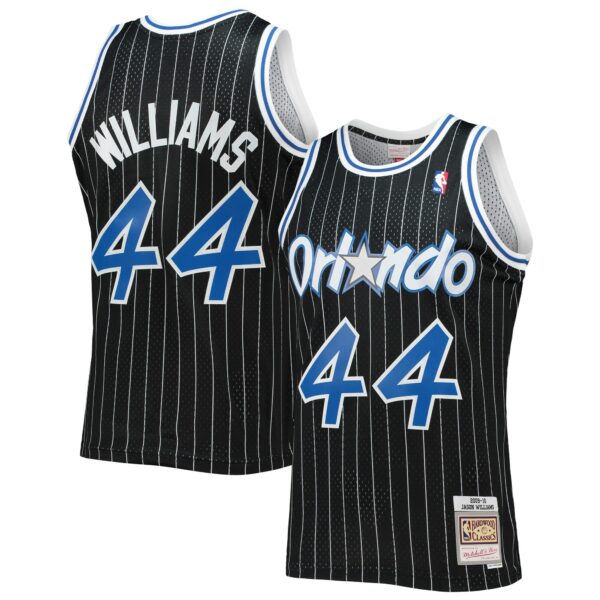 Jason Williams Orlando Magic Mitchell & Ness 2001/02 Hardwood Classics Swingman Jersey - Black - Image 2