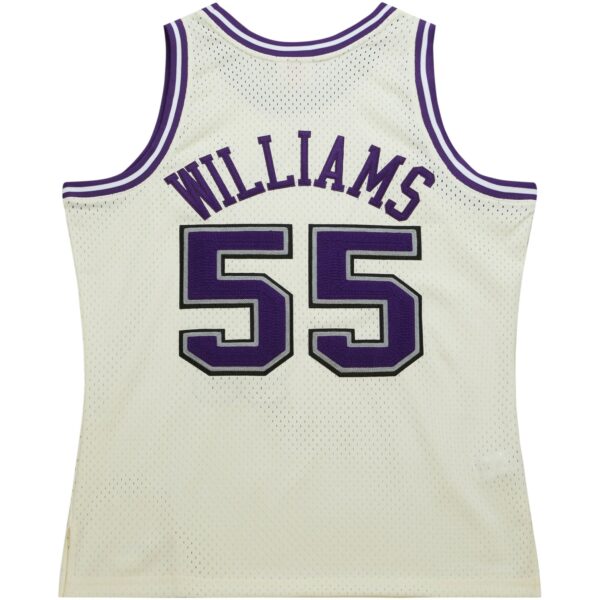 Jason Williams Sacramento Kings Mitchell & Ness Chainstitch Swingman Jersey - Cream - Image 4