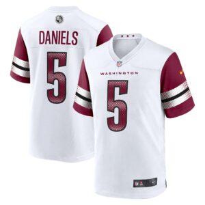 Jayden Daniels Washington Commanders Nike 2024 NFL Draft First Round Pick Player Game Jersey - White