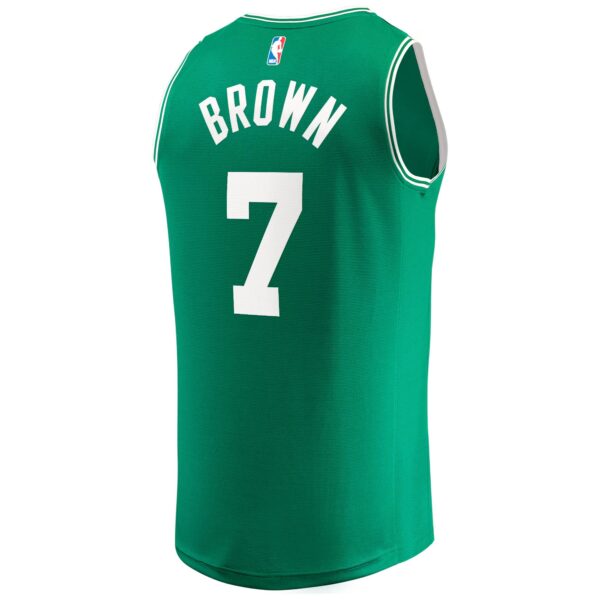 Jaylen Brown Boston Celtics Fanatics 2024 NBA Finals Champions Fast Break Replica Player Jersey - Kelly Green - Icon Edition - Image 4