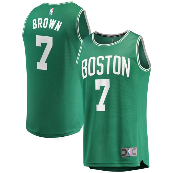 Jaylen Brown Boston Celtics Fanatics Fast Break Replica Jersey Kelly Green - Icon Edition - Image 2