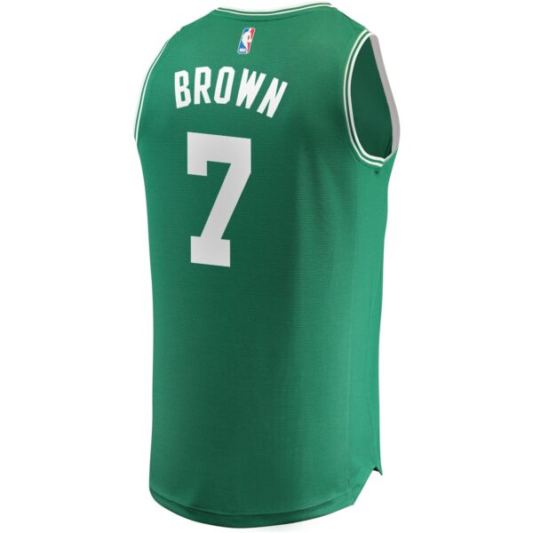 Jaylen Brown Boston Celtics Fanatics Fast Break Replica Jersey Kelly Green - Icon Edition - Image 4