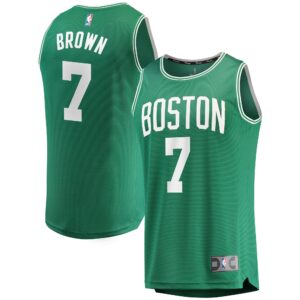 Jaylen Brown Boston Celtics Fanatics Fast Break Replica Jersey Kelly Green - Icon Edition