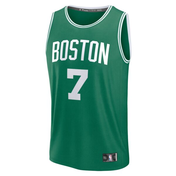 Jaylen Brown Boston Celtics Fanatics Fast Break Replica Player Jersey - Icon Edition - Kelly Green - Image 3