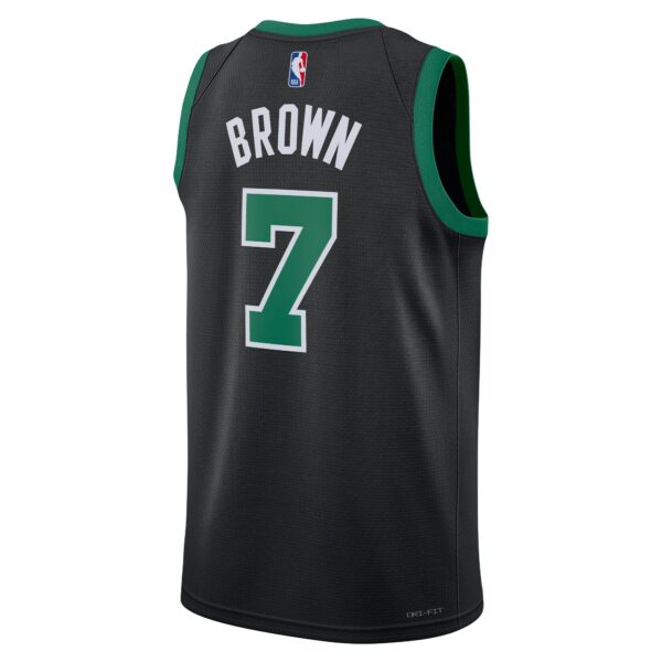 Jaylen Brown Boston Celtics Jordan Brand Unisex Swingman Jersey - Statement Edition - Black - Image 4