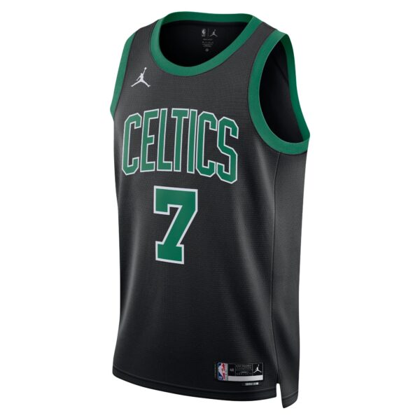 Jaylen Brown Boston Celtics Jordan Brand Unisex Swingman Jersey - Statement Edition - Black - Image 3